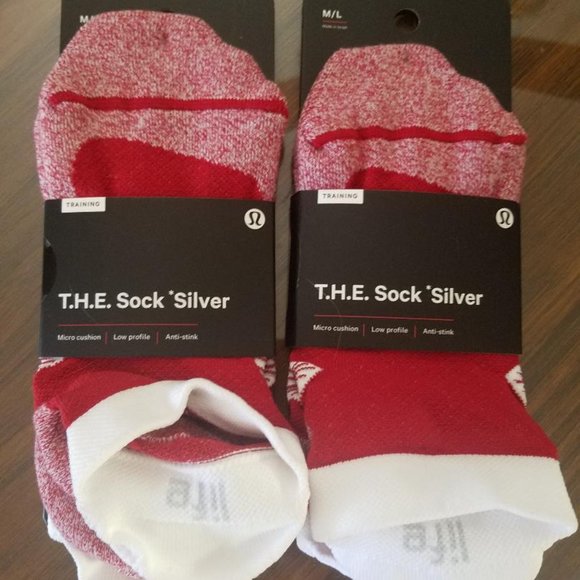 lululemon athletica Accessories - T.H.E. Tab Sock Silver - M/L 7-9.5